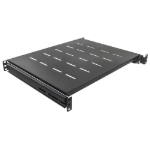 Imagen de Charola Gabinete 19", 1U, Ajustable 37-60cm, Deslizable, Ventilada, 35kg