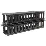Imagen de Organizador Horizontal Doble 19" 2U Plastico 17cm