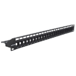 Imagen de PANEL PARCHEO SIN JACKS, 24 PTOS 1U P/JACK KEYSTONE