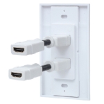 Imagen de Placa de pared de dos puertos HDMI