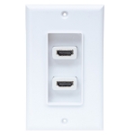Imagen de Placa de pared de dos puertos HDMI