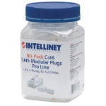 Imagen de PLUG RJ45 CAT6 SOLIDO UTP BOTE 80 PZAS ORO 50-MICRAS PRO