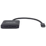 Imagen de Convertidor de USB-C a dos puertos HDMI – Hub MST