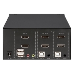 Imagen de MUX KVM HDMI Doble Monitor 2:1,  4K@30Mhz USB2.0 Audio