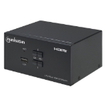 Imagen de MUX KVM HDMI Doble Monitor 2:1,  4K@30Mhz USB2.0 Audio