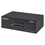 Imagen de MUX KVM HMDI Doble Monitor 4:1, 4K@30Mhz USB2.0 USB 2.0