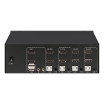 Imagen de MUX KVM HMDI Doble Monitor 4:1, 4K@30Mhz USB2.0 USB 2.0
