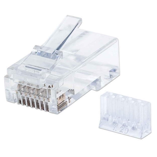 Imagen de PLUG RJ45 CAT 6 UTP SOLIDO 90 PZAS