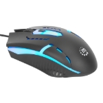 Imagen de *Mouse Optico Luminiscente RGB USB Negro