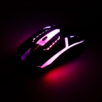 Imagen de *Mouse Optico Luminiscente RGB USB Negro