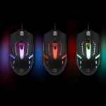 Imagen de *Mouse Optico Luminiscente RGB USB Negro