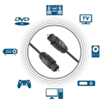 Imagen de *Cable Audio Toslink M-M 1.0M Negro