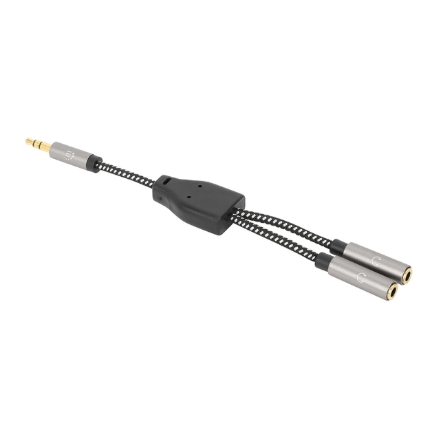Imagen de Adaptador de Auriculares en “Y” de un Plug a 2 salidas 3.5 mm