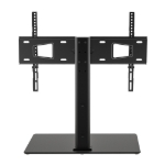 Imagen de Soporte TV p/mesa 45kg, 32" a 65" Altura Ajustable, Base de Vidrio