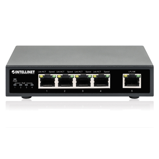 Imagen de PoE Switch GB  5 ptos 30W/pto, 62W