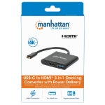 Imagen de *Docking USB-C  3 ptos, HDMI, USB-C PD/USBv3.2