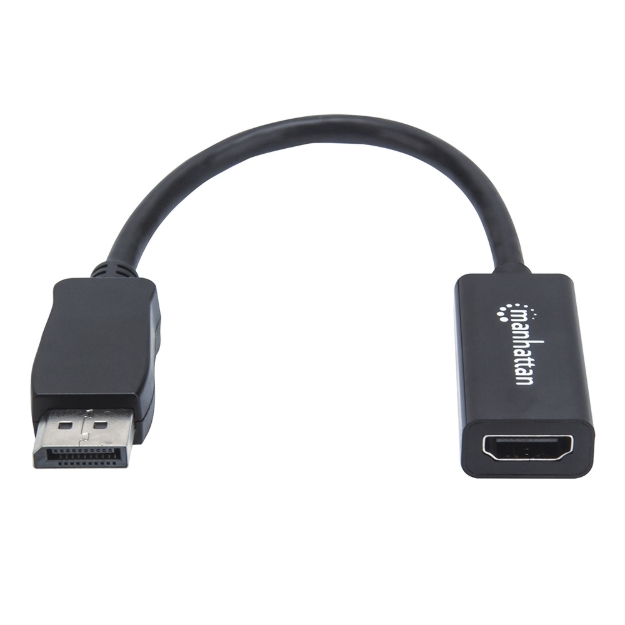 Imagen de Adaptador DisplayPort M a HDMI H, Cable 15cm 1080P