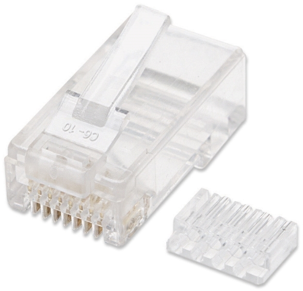 Imagen de PLUG RJ45 CAT 6 UTP SOLIDO 100 PZAS