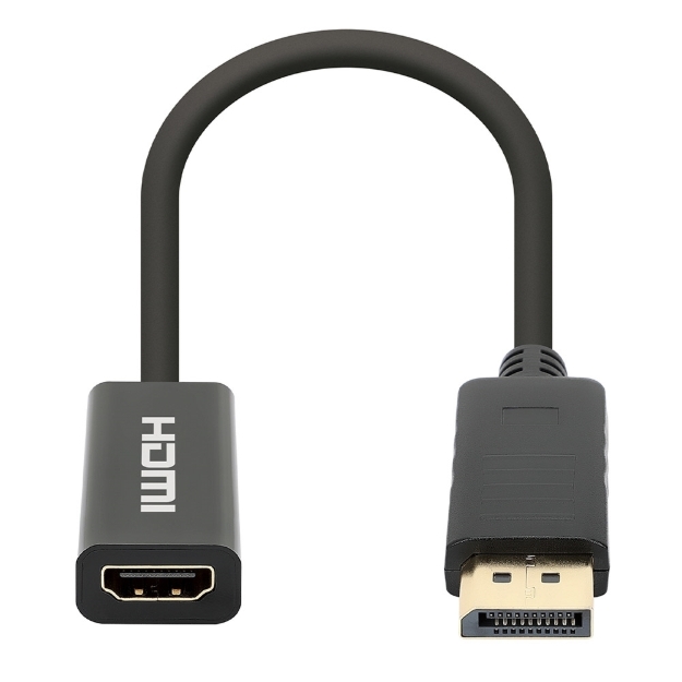 Imagen de Adaptador activo DisplayPort macho a HDMI hembra, 4K a 60 Hz