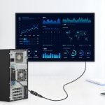 Imagen de Adaptador activo DisplayPort macho a HDMI hembra, 4K a 60 Hz