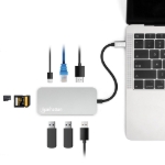 Imagen de Docking Station para conexión USB-C 8 en 1 con entrega de energía