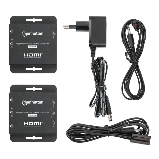 Imagen de Extensor Video HDMI, 70M-HD o 40M-4K via Cat 6