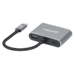 Imagen de Docking Station de USB-C a HDMI y VGA, 4 en 1, con suministro de energía
