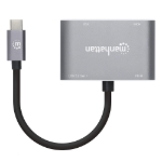 Imagen de Docking Station de USB-C a HDMI y VGA, 4 en 1, con suministro de energía
