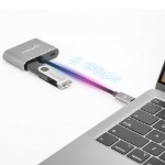 Imagen de Docking Station de USB-C a HDMI y VGA, 4 en 1, con suministro de energía
