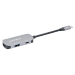 Imagen de Docking Station USB-C a HDMI, 3 en 1 con suministro de energía