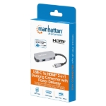 Imagen de Docking Station USB-C a HDMI, 3 en 1 con suministro de energía