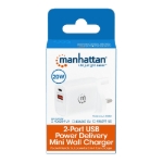 Imagen de Cargador Pared  20W, USB-C PD (20W) y USB-A QC (18W)