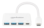 Imagen de Hub USB-C 3.2 Gen 1 de 3 puertos, con suministro de energía