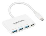 Imagen de Hub USB-C 3.2 Gen 1 de 3 puertos, con suministro de energía