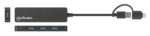 Imagen de Hub de 4 puertos USB-A 3.2 Gen 1 con conector adaptable de USB-A a USB-C