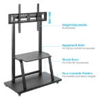 Imagen de Soporte TV tipo carro 150kg, 37" a 100" ultraresistente