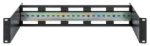 Imagen de Kit de carril DIN ajustable para rack 19", 2U