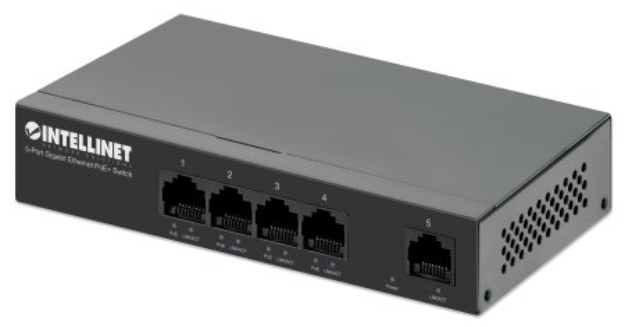 Imagen de PoE Switch GB  5 ptos 30W/pto, 40W