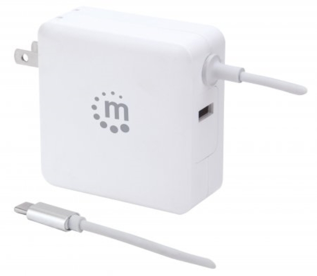 Imagen de Cargador de energía PD con cable USB-C integrado – 60 W