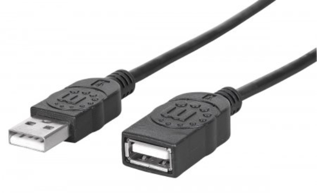 Imagen de Cable de Extensión USB A 2.0, 480 Mbps 1m