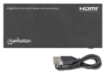 Imagen de Splitter HDMI con 4 puertos 4K y reductor de escala