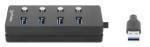 Imagen de Hub USB 3.2 con 4 puertos Tipo-A e interruptor por puerto
