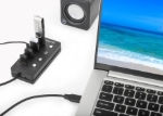 Imagen de Hub USB 3.2 con 4 puertos Tipo-A e interruptor por puerto