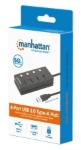 Imagen de Hub USB 3.2 con 4 puertos Tipo-A e interruptor por puerto