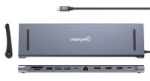 Imagen de Estación de carga / Hub multipuerto USB-C PD 12 en 1 para tres pantallas 4K
