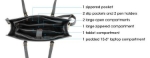 Imagen de MALETIN bolso 15.6" Venice, Piel