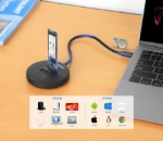Imagen de Gabinete QuickDock USB-C 2ptos SSD M.2 NVMe