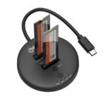Imagen de Gabinete QuickDock USB-C 2ptos SSD M.2 NVMe