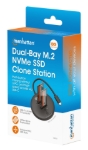 Imagen de Gabinete QuickDock USB-C 2ptos SSD M.2 NVMe