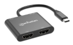Imagen de Adaptador de USB-C PD a monitor Dual-HDMI para laptop y tablet